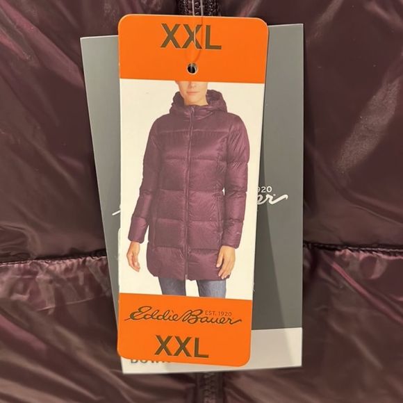 EDDIE BAUER Luna Peak Women’s Down Coat Sz XXL Wine - Picture 11 of 15